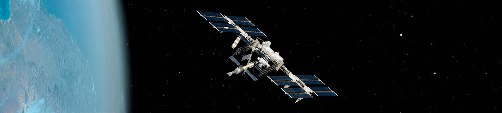 International Space Station (ISS), computer artwork.