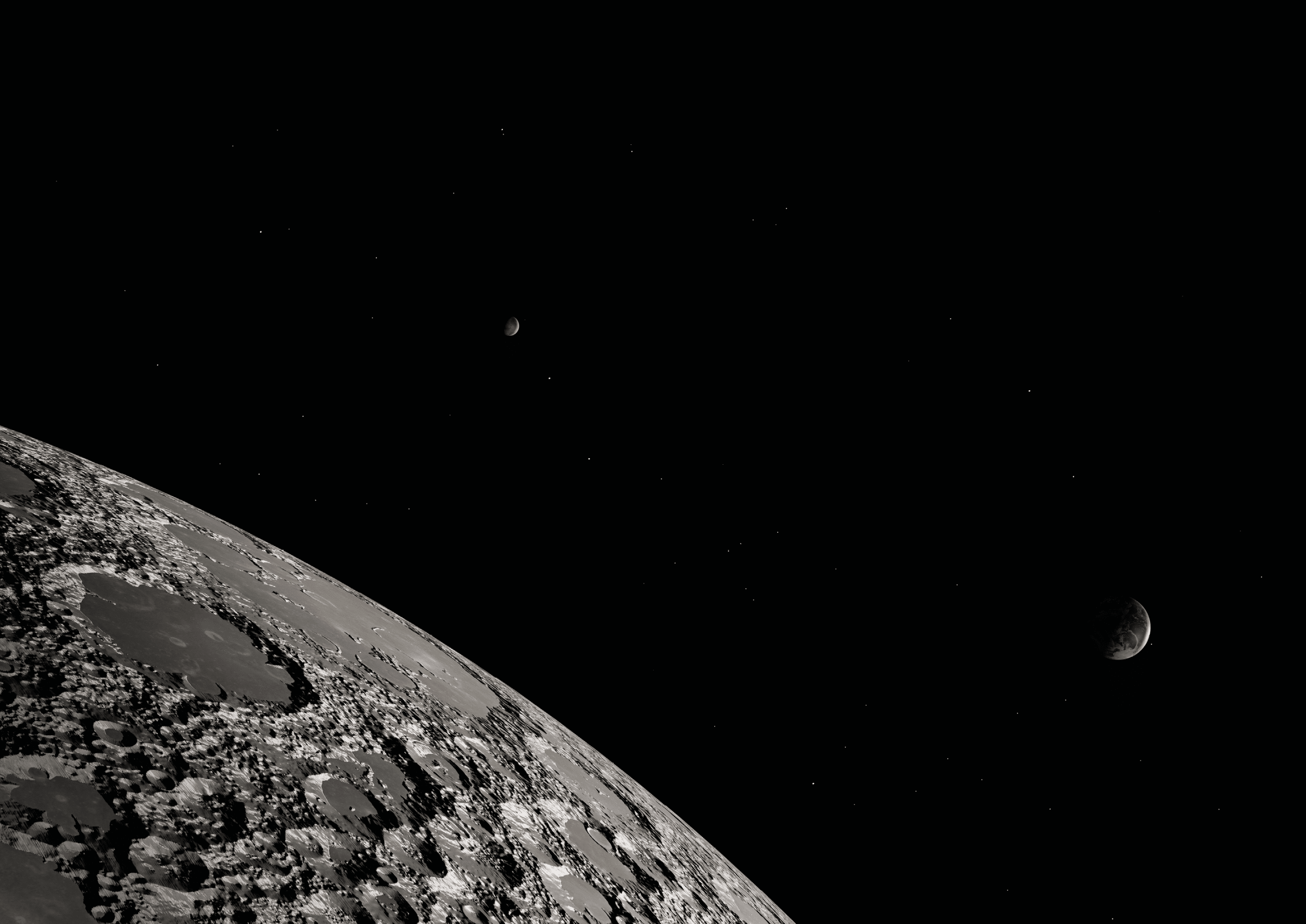 High detailed image of the moon