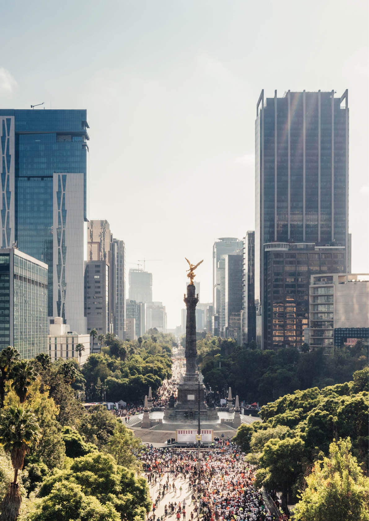Aerial view of Mexico City